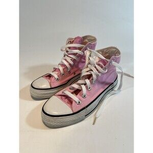 Converse All Star Chuck Taylor Shoes Womens 7.5 Mens 5.5 Pink Canvas Hi Top